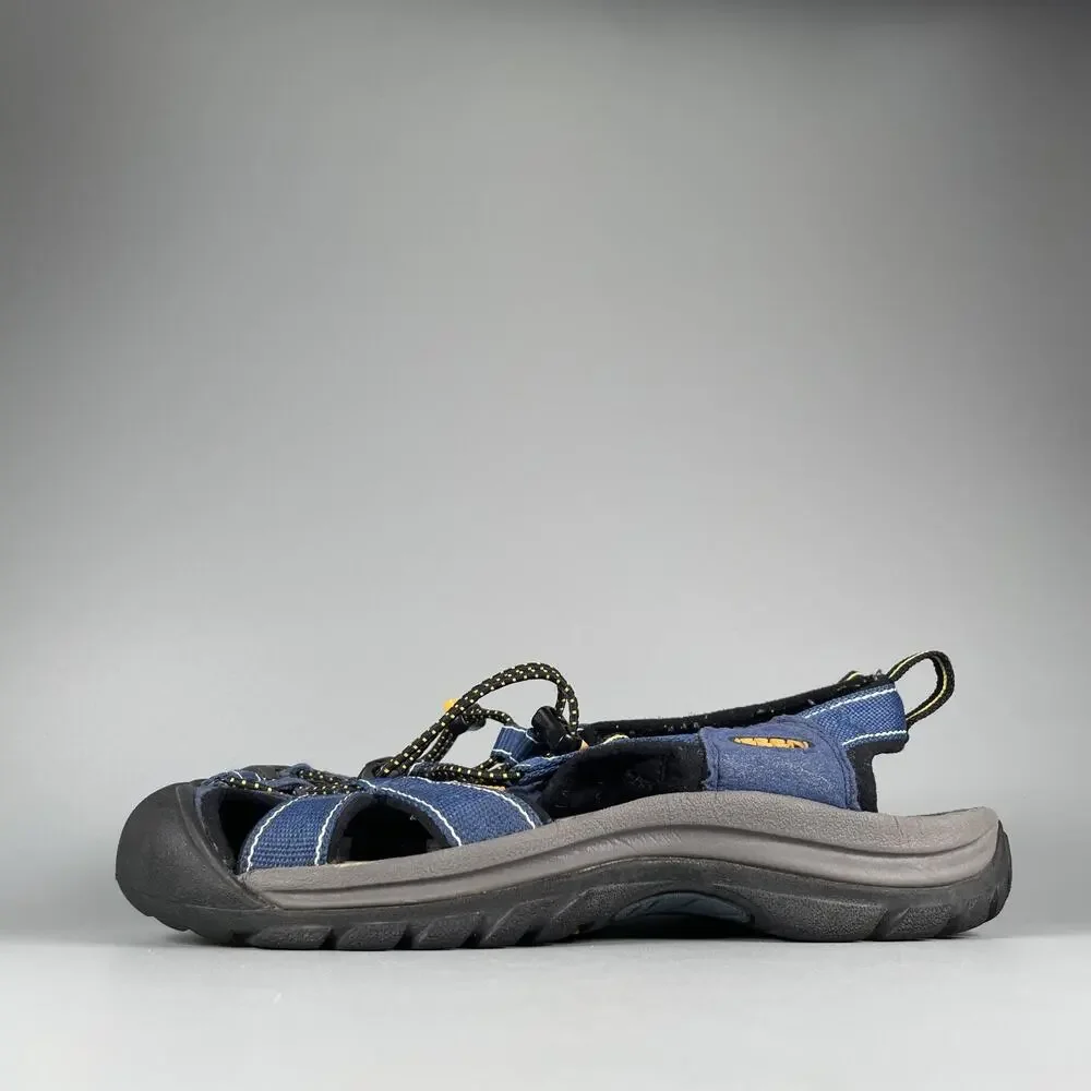 Keen Newport Women's 8.5 Blue Black Waterproof Sandals Hiking Shoes Casual EUC